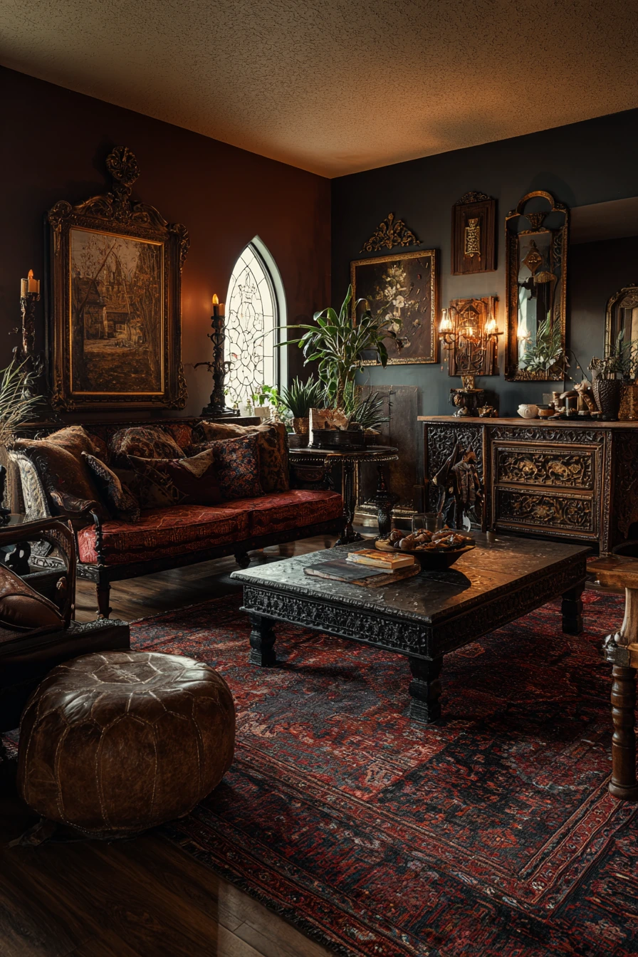 western gothic living room 33