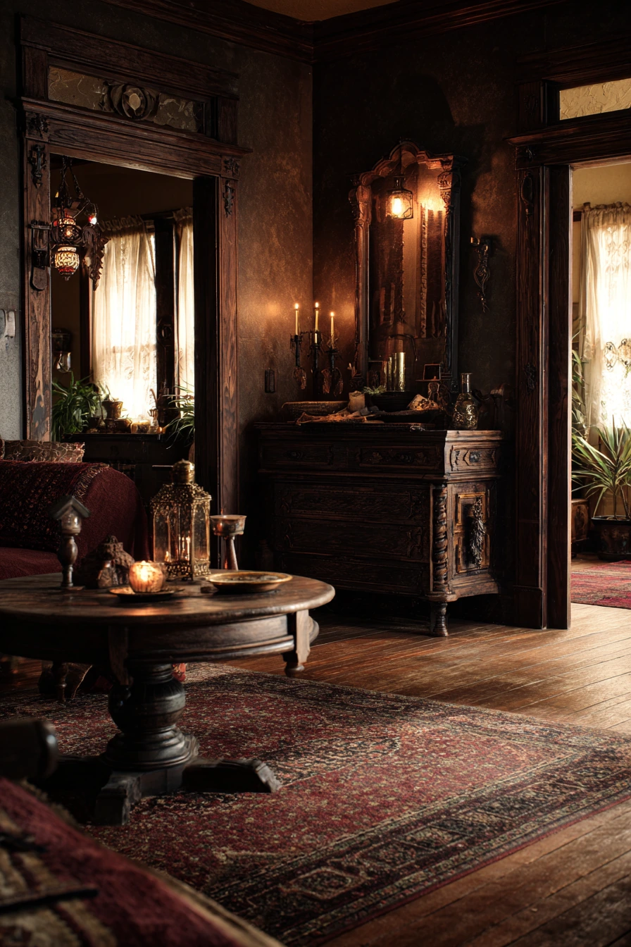 western gothic living room 34