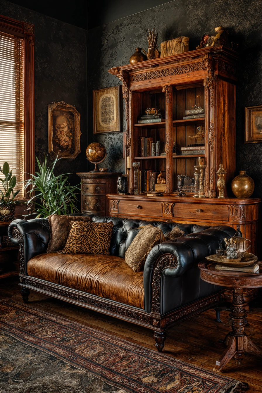 western gothic living room 35