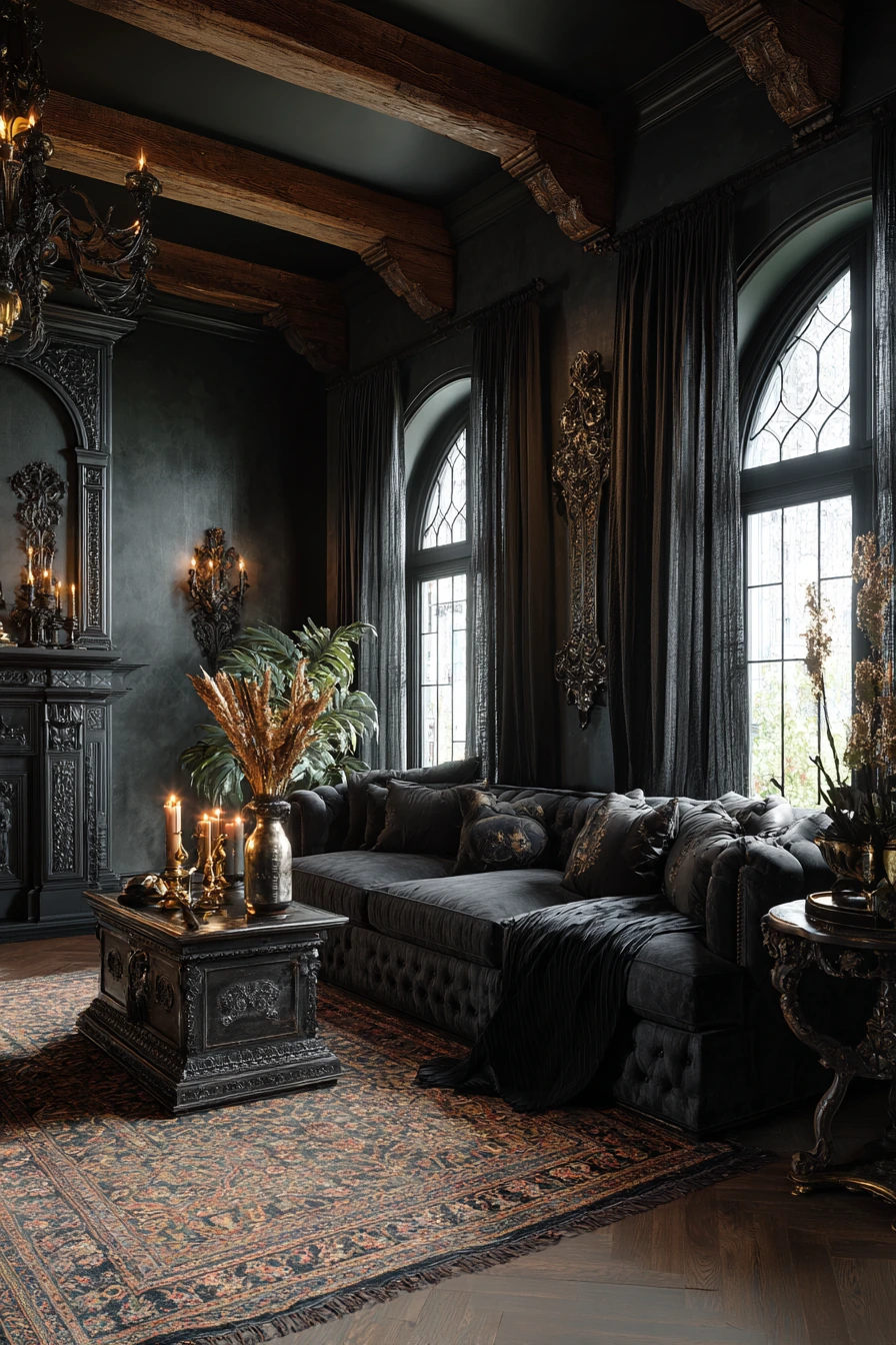 western gothic living room 4