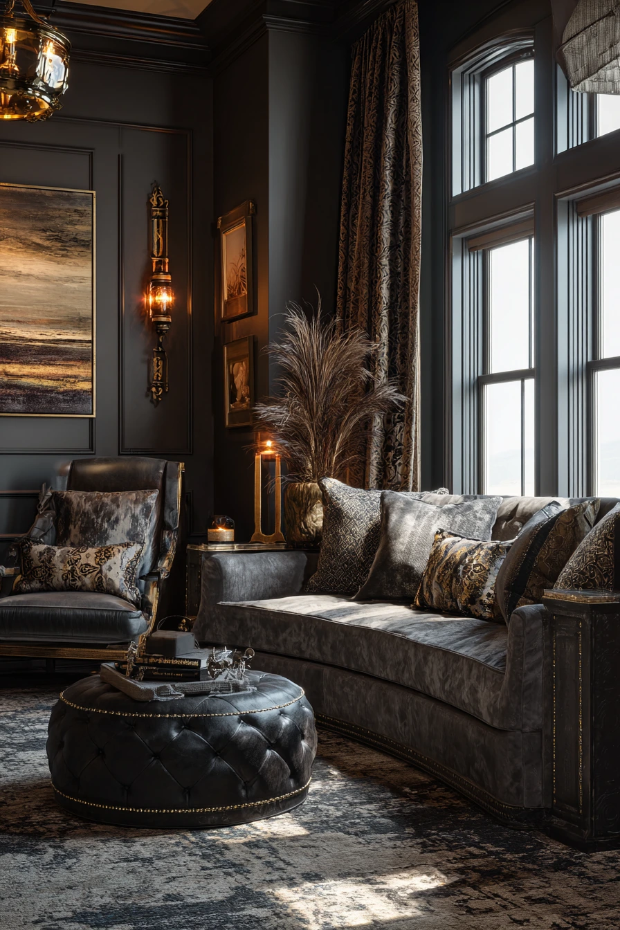 western gothic living room 40