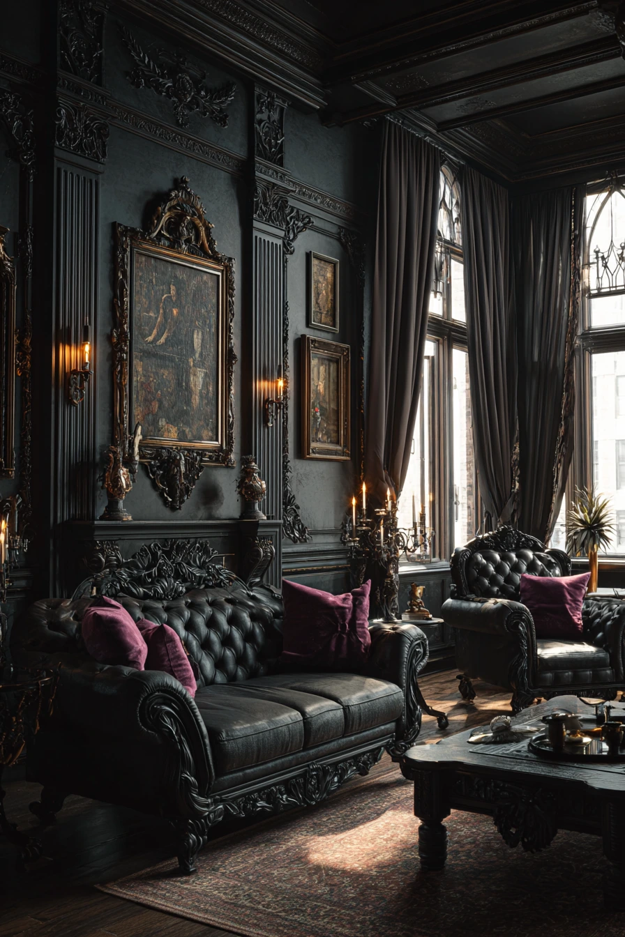western gothic living room 5