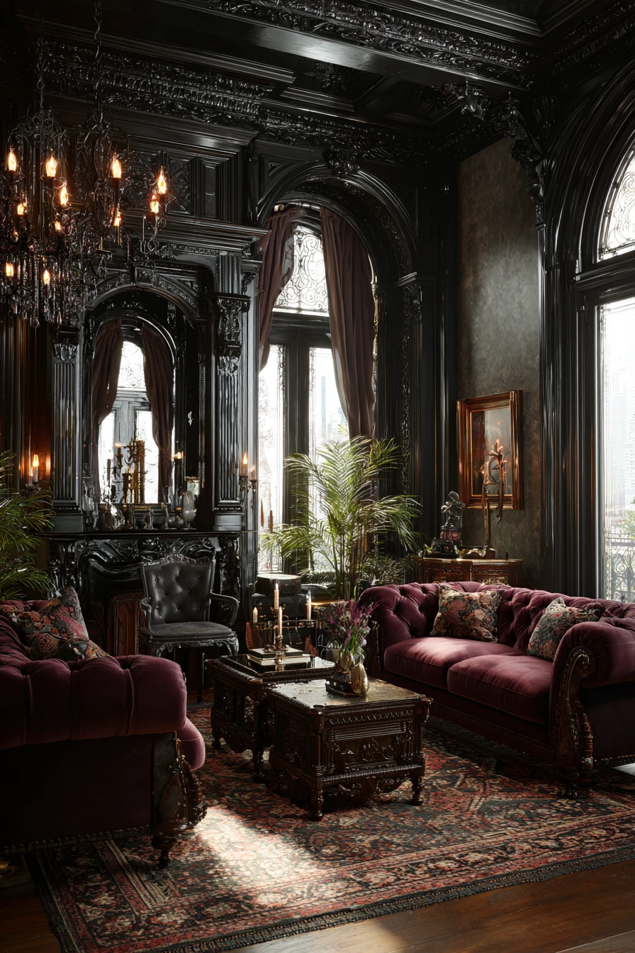 western gothic living room 6