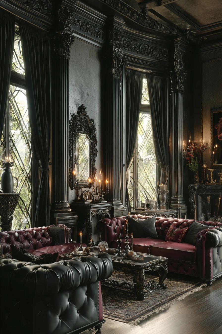 western gothic living room 7