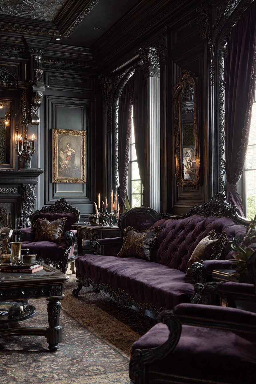 western gothic living room 8