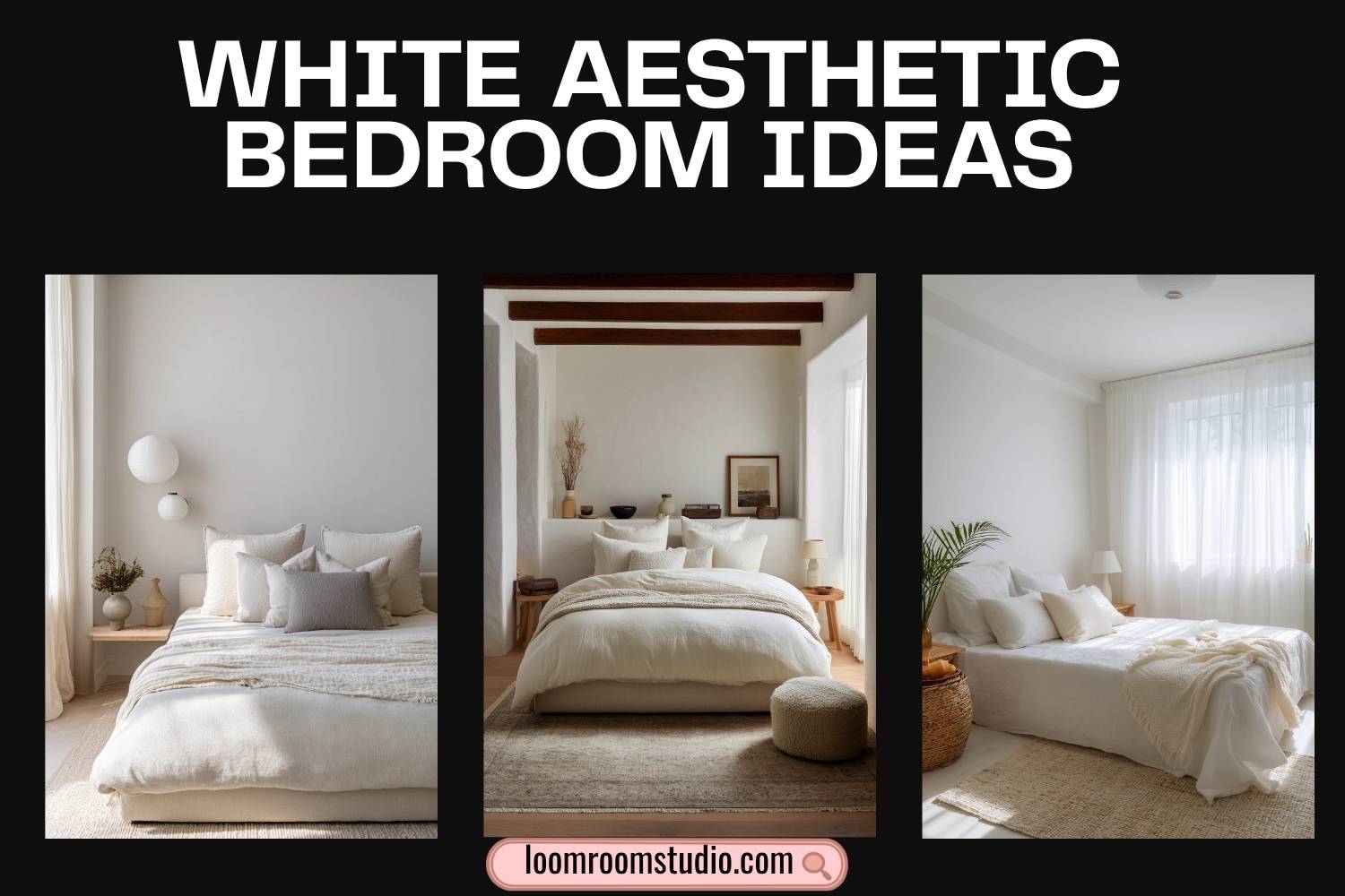 white aesthetic bedroom ideas