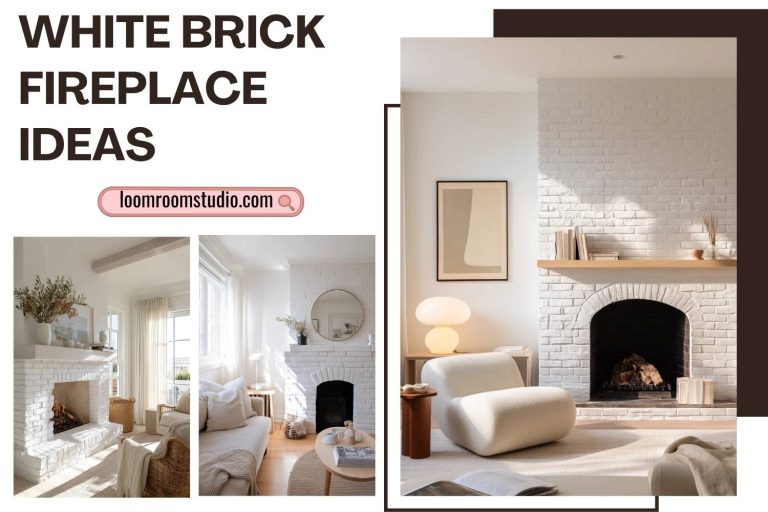 white brick fireplace ideas