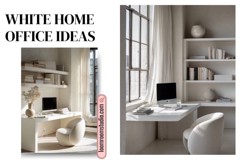 white home office ideas