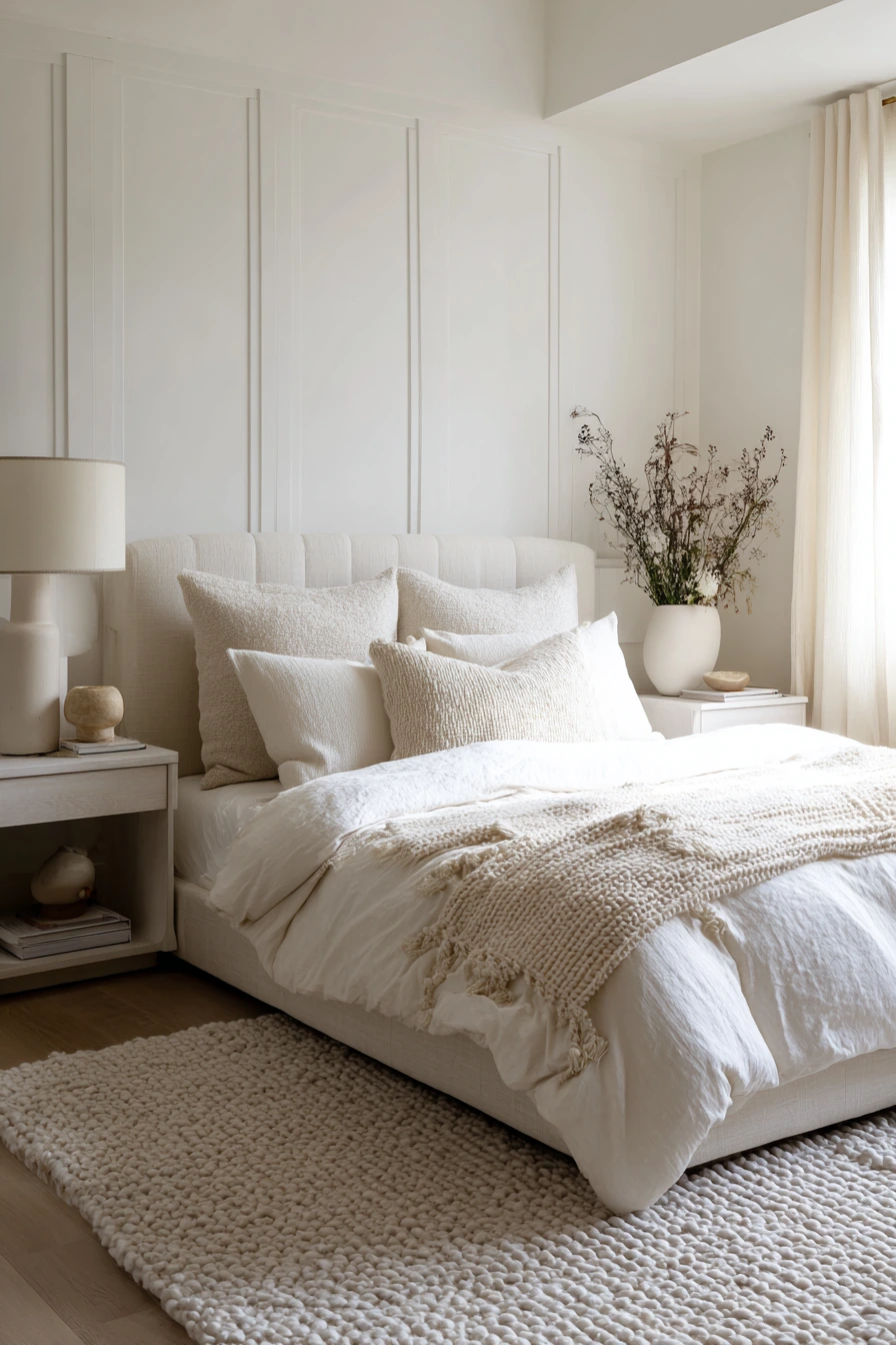 white aesthetic bedroom ideas 15