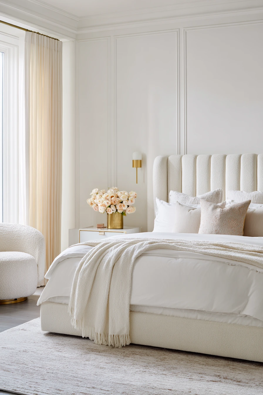 white aesthetic bedroom ideas 27