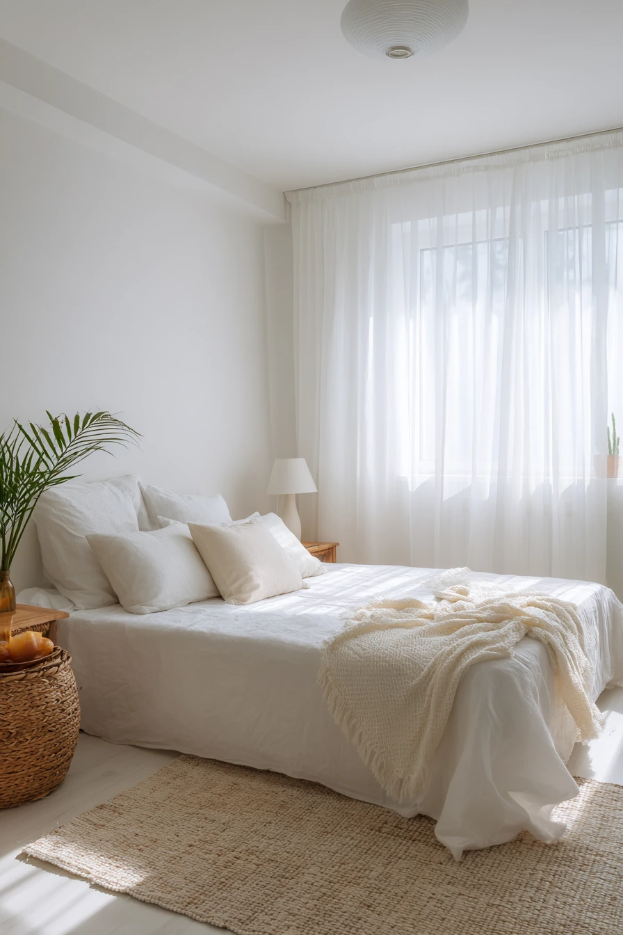 white aesthetic bedroom ideas 33