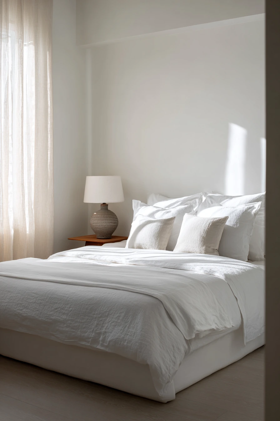 white aesthetic bedroom ideas 37