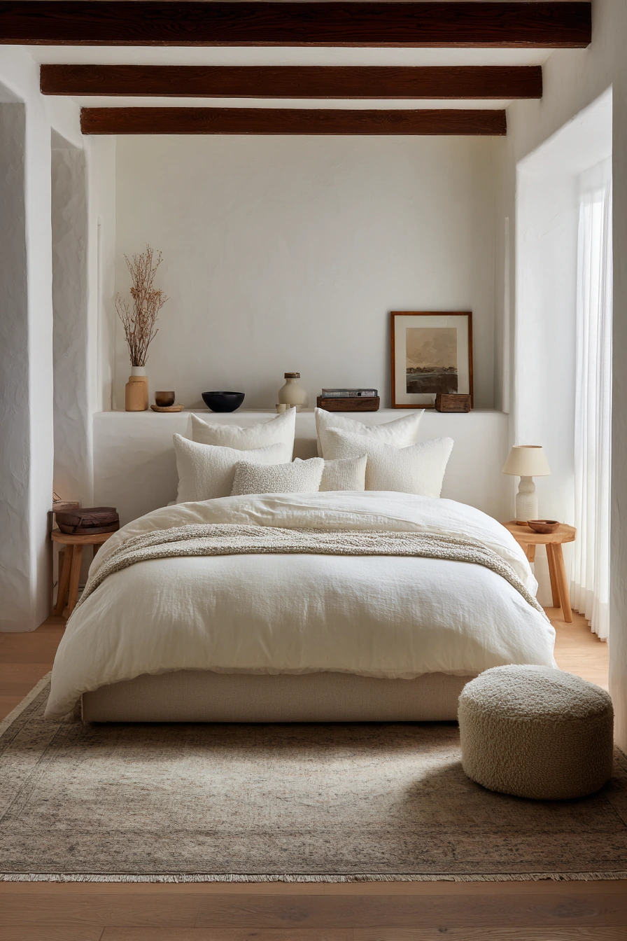 white aesthetic bedroom ideas 38