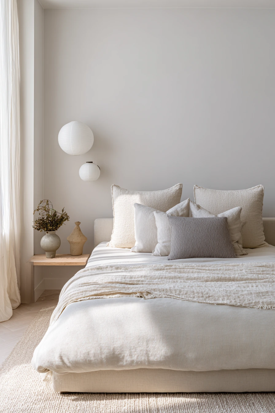 white aesthetic bedroom ideas 40