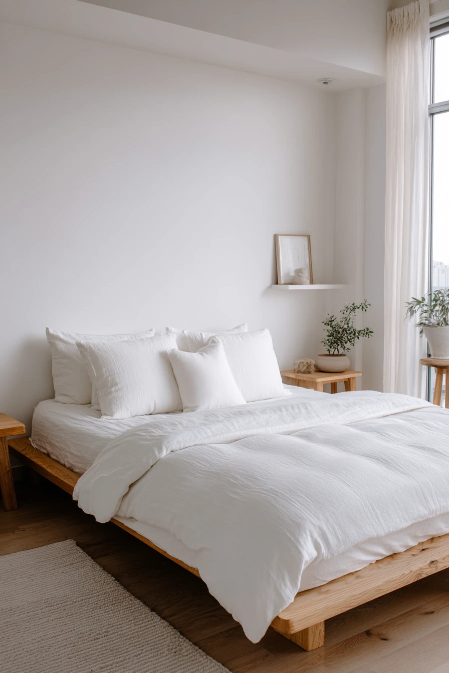 white aesthetic bedroom ideas 9