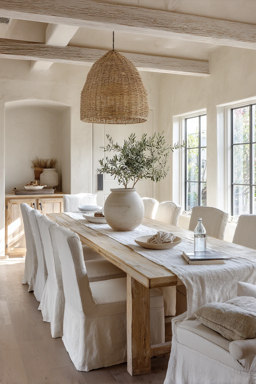 white dining room ideas 24