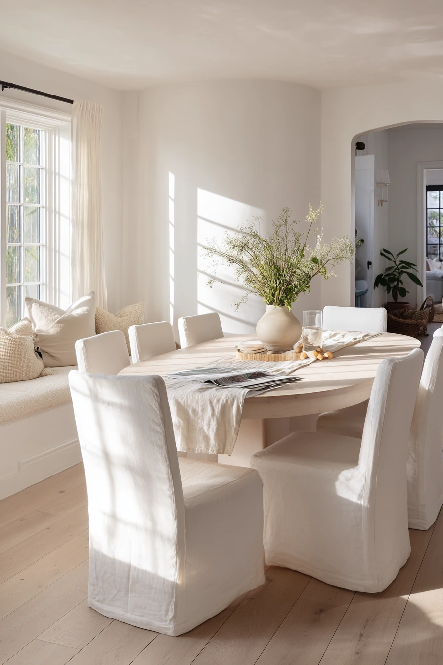 white dining room ideas 3