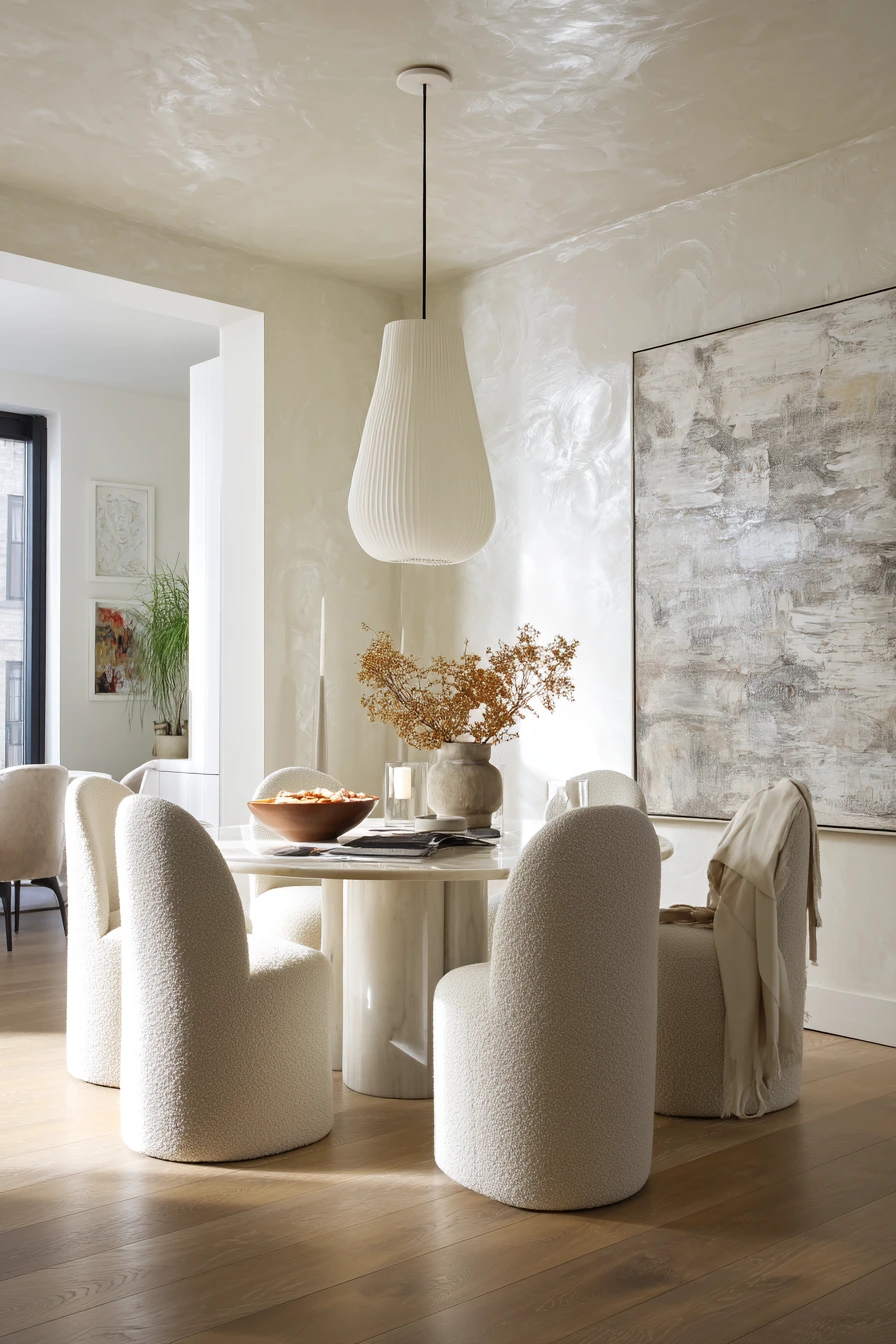 white dining room ideas 40