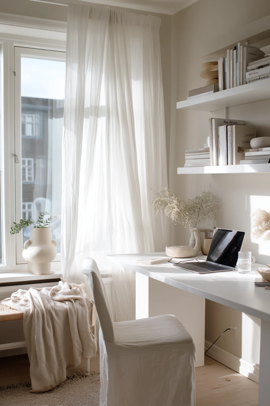 white home office ideas 2