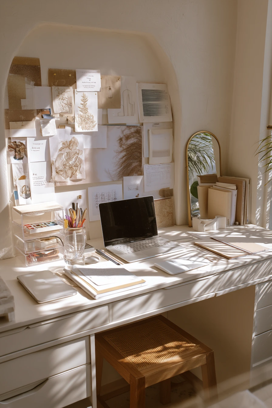 white home office ideas 20