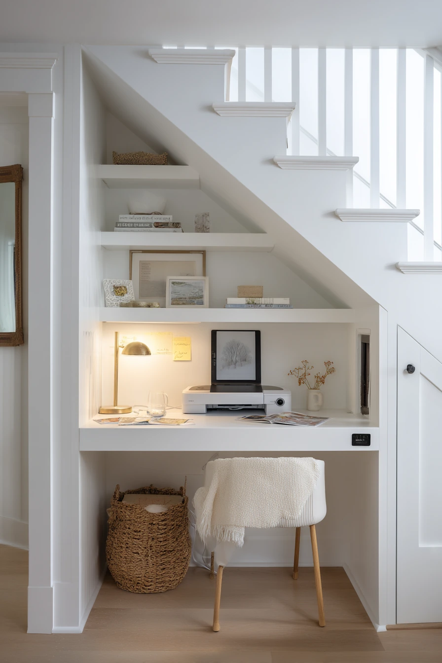 white home office ideas 23