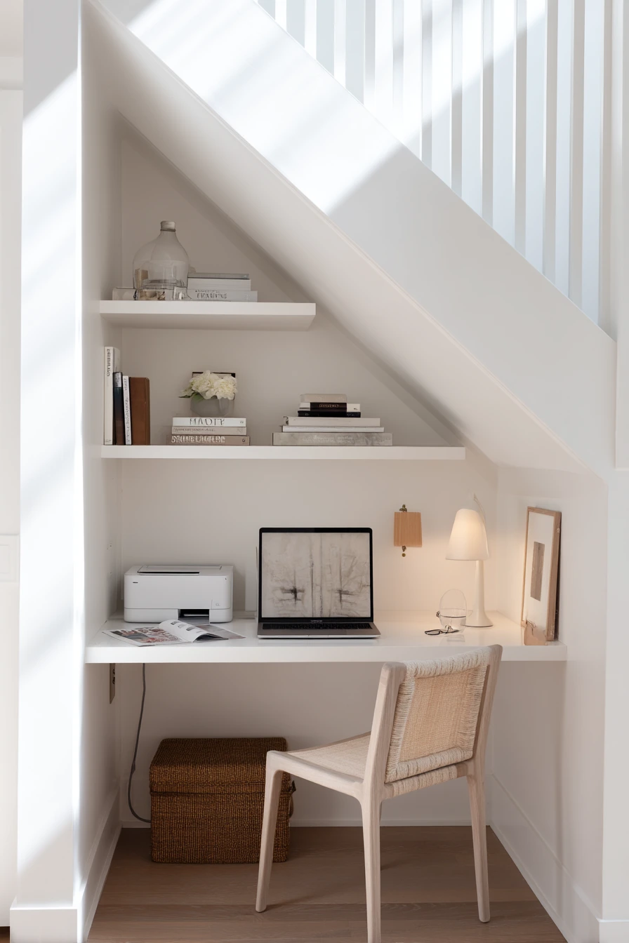 white home office ideas 24