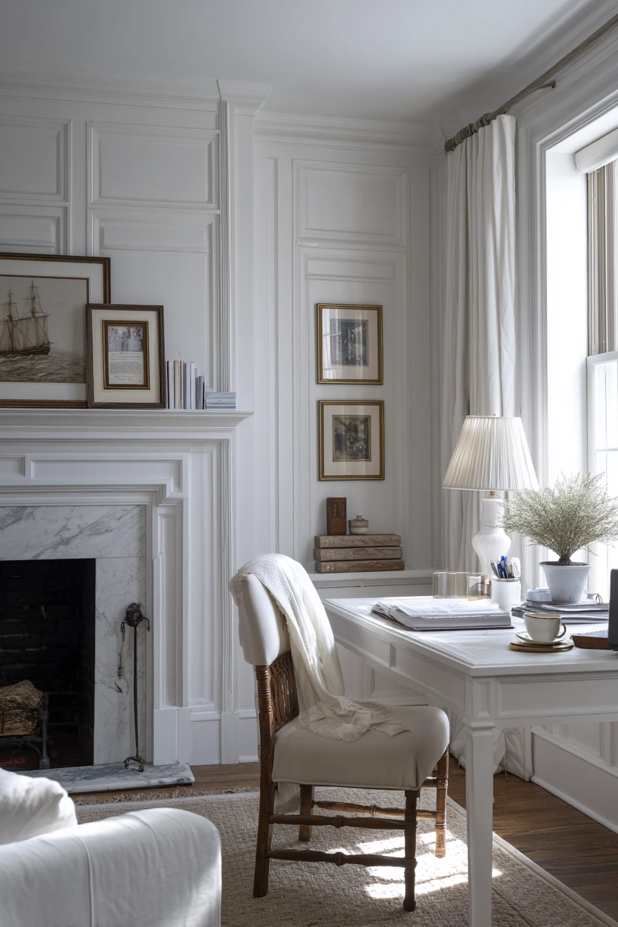 white home office ideas 25