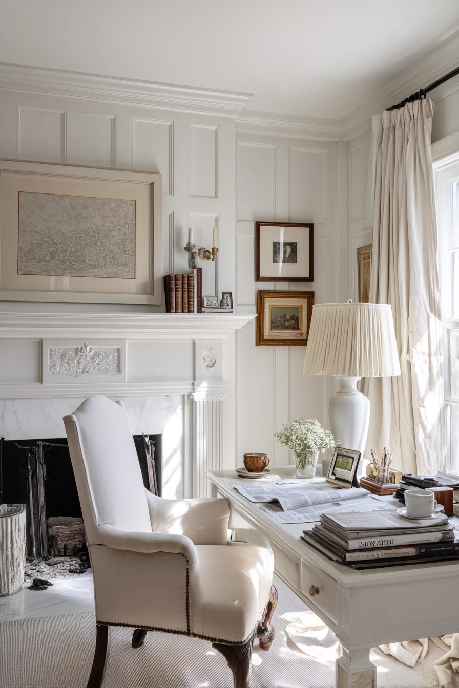 white home office ideas 28