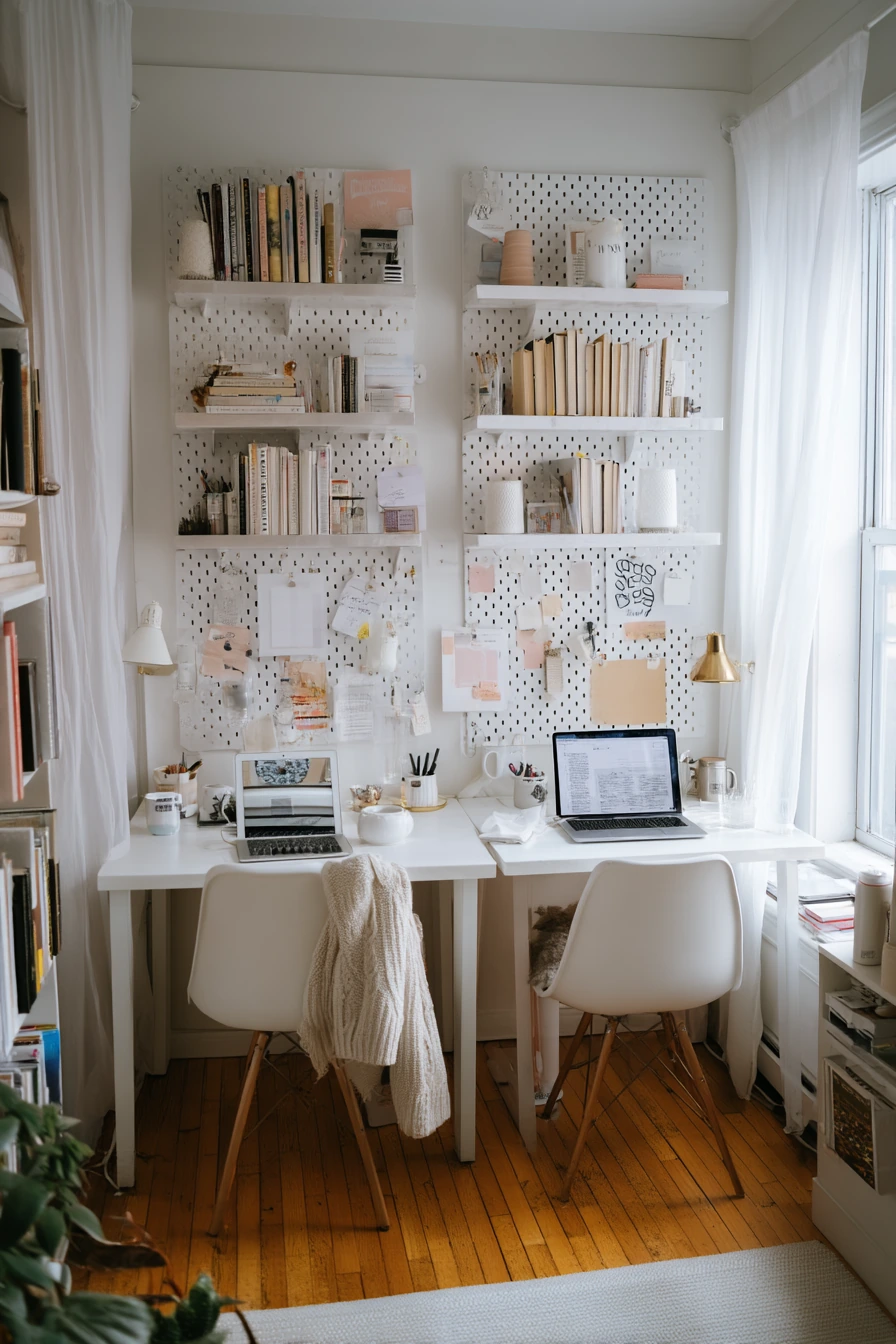 white home office ideas 34