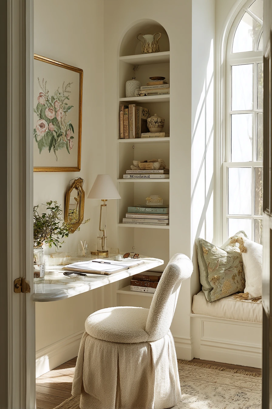white home office ideas 37