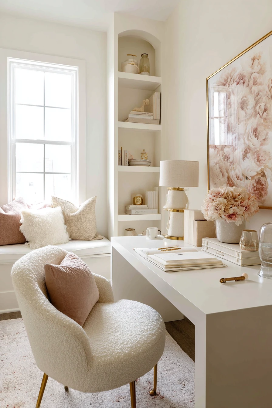 white home office ideas 39
