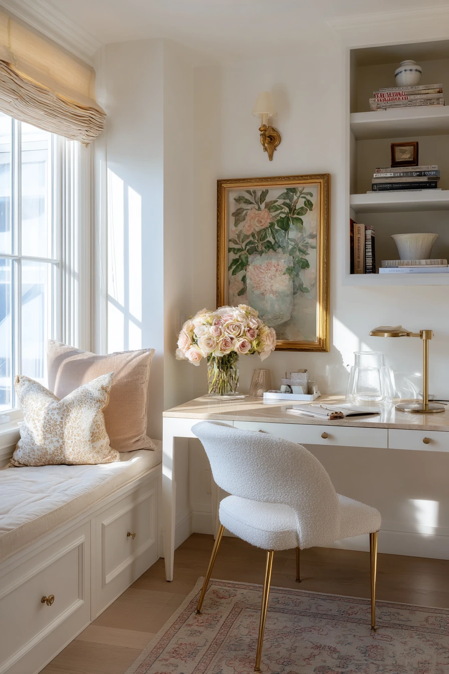 white home office ideas 40