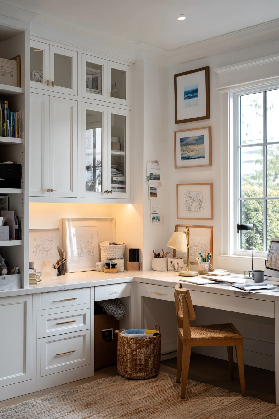 white home office ideas 6