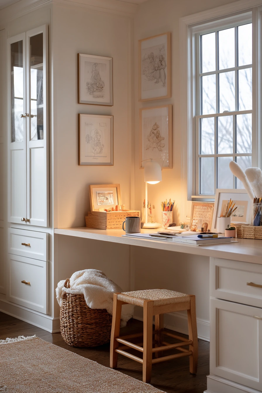 white home office ideas 8