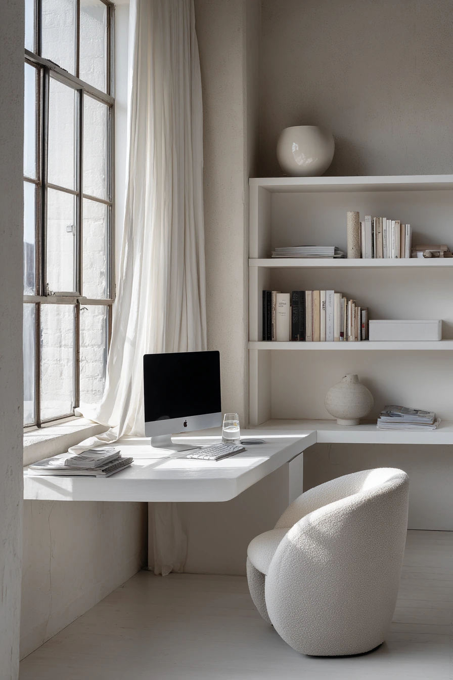 white home office ideas 9